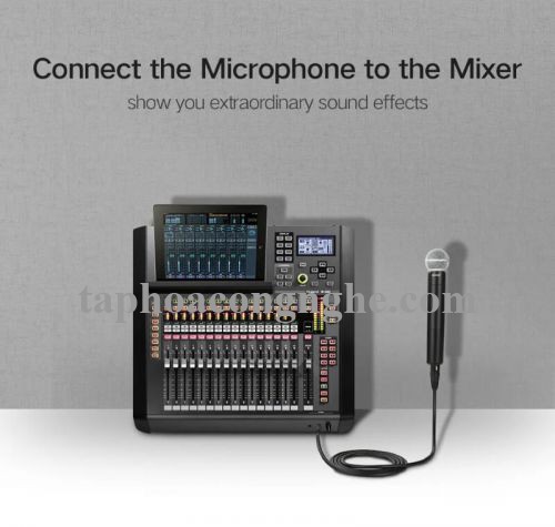 Ugreen 20720 3M màu Đen Cáp âm thanh 6.5mm sang Canon âm AV131 30020720